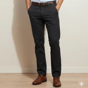 Dockers Men's 32x34 Dark Gray Straight Leg Comfort Flex Waist Chinos Work